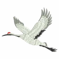 bird beginner-friendly machine embroidery - Oriental Cranes for decorative wall hangings