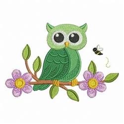 Owl Be There - 4x4 owl detailed machine embroidery design for Kids Hoodies