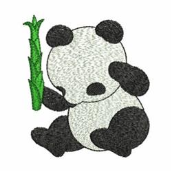 Panda Bear Cub - 4x4 bear cub detailed machine embroidery design for cute baby onesies