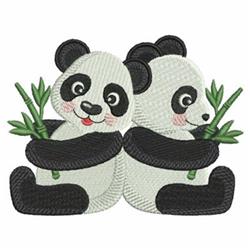 detailed easter pal machine embroidery pattern - Panda Pals for decorative pillow covers