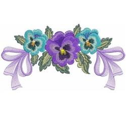 Pansy Decor - 5x7 decor detailed machine embroidery design perfect for kitchen aprons