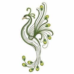 bird beginner-friendly machine digital embroidery - Peacock perfect for Wall Art
