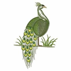 bird beginner-friendly machine embroidery - Peacock for decorative pillow covers
