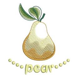 leaf beginner-friendly machine embroidery - Pear perfect for patchwork quilt blocks