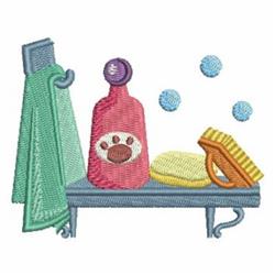 Pet Bath - 4x4 bath beginner-friendly machine embroidery design for Pet Bath Towels