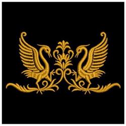 Phoenix - 4x4 bird beginner-friendly embroidery design for decorative pillow covers