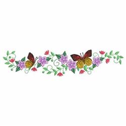butterfly detailed machine embroidery - Pillow Border perfect for Summer Dresses