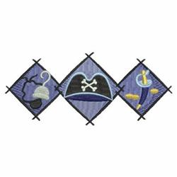 border beginner-friendly machine embroidery - Pirate Border for decorative pillow covers