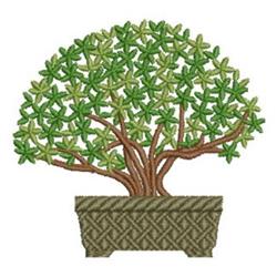detailed tree machine embroidery pattern - Potted Tree for decorative pillow covers