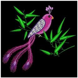 bird beginner-friendly machine embroidery - Pretty Bird for decorative pillow covers
