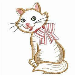 Pretty Cat - 4x4 kitten beginner-friendly embroidery design for Pet Accessories