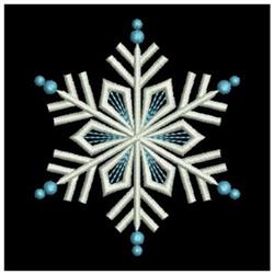 star beginner-friendly machine embroidery - Pretty Snowflake for patchwork quilt blocks