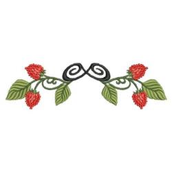 leaf beginner-friendly machine embroidery - Raspberries perfect for reusable tote bags