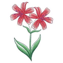 Cheerful red flowers with delicate petals and green leaves, perfect for spring-themed home decor.