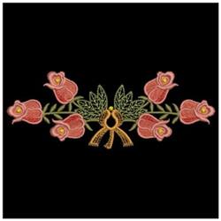 rose beginner-friendly machine embroidery - Red Roses Border for decorative wall hangings