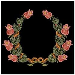 rose detailed machine digital embroidery - Red Roses perfect for Keepsakes