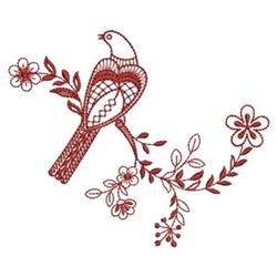 bird redwork machine digital embroidery - Redwork Birds perfect for Home Decor