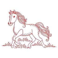 equine redwork machine embroidery - Redwork Equine perfect for patchwork quilt blocks