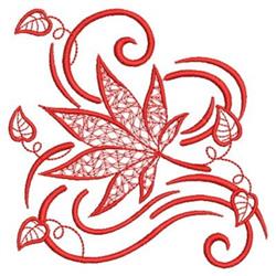 leaf redwork machine embroidery - Redwork Falling Leaves perfect for kitchen aprons