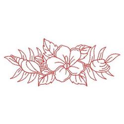 leaf redwork machine digital embroidery - Redwork Flower perfect for Summer Apparel