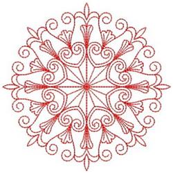 Redwork Quilt Block - 4x4 block redwork embroidery design for decorative pillow covers