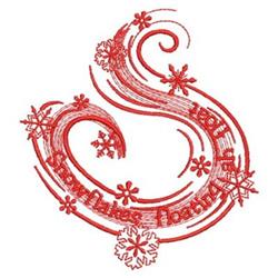 detailed winter floating redwork machine embroidery pattern - Redwork Snowflakes Floating for decorative pillow covers