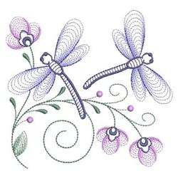 Rippled Dragonflies - 4x4 dragonflie beginner-friendly embroidery design for cute baby onesies