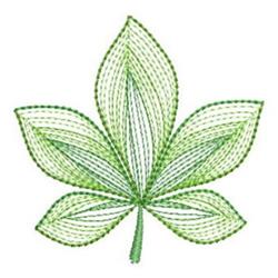 Rippled leaf in green shades featuring modern linear details and intricate veining effects.