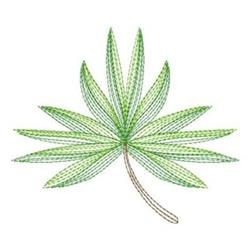 Rippled green leaf with multiple pointed lobes, intricate veins, and a gradient of green shades, showcasing realism.