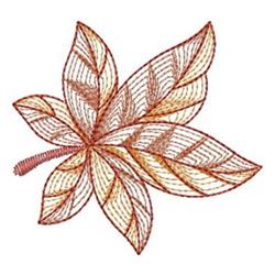 Rippled maple leaf in warm orange and brown hues featuring detailed veins and natural texture, perfect for autumn.