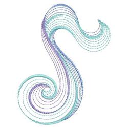 quick stitch note machine embroidery pattern - Rippled Quarter Note for decorative pillow covers