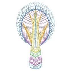 quick stitch tree machine embroidery pattern - Rippled Rainbow Tree for Home Decor