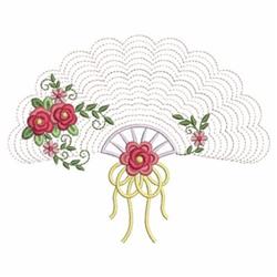 Rippled Rose Fan