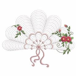rose beginner-friendly machine embroidery - Rippled Rose Fans for reusable tote bags