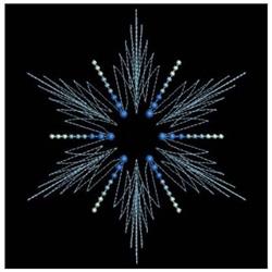 snowflake quick stitch machine embroidery - Rippled Snowflake for cute baby onesies
