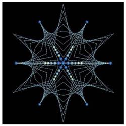 snowflake quick stitch machine embroidery - Rippled Snowflake for cute baby onesies