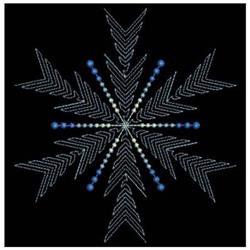 snowflake quick stitch machine embroidery - Rippled Snowflake for cute baby onesies