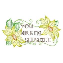 sunflower beginner-friendly machine embroidery - Rippled Sunflowers for patchwork quilt blocks