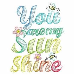 text beginner-friendly machine embroidery - Rippled Sunshine Text for decorative pillow covers