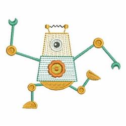 toy beginner-friendly machine embroidery - Robot Toy perfect for Baby Blankets