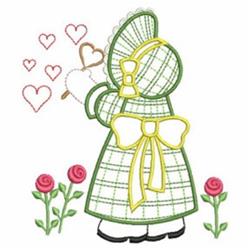 sunbonnet beginner-friendly machine embroidery - Romantic Sunbonnets for reusable tote bags