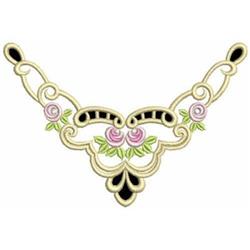 rose detailed machine digital embroidery - Rose Corner perfect for kitchen tea towels