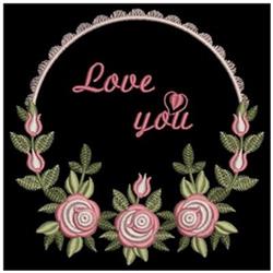 detailed valentine rose machine embroidery pattern - Rose Decor for decorative pillow covers