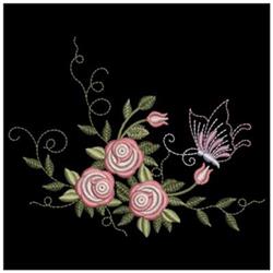 Rose Decor - 4x4 butterfly beginner-friendly embroidery design for reusable tote bags