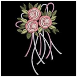 rose beginner-friendly machine embroidery - Rose Decor for patchwork quilt blocks