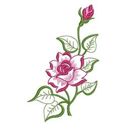 Rose - 4x4 rose beginner-friendly embroidery design for decorative pillow covers