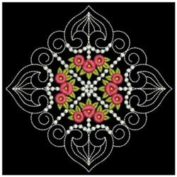 beginner-friendly rose machine embroidery pattern - Rose perfect for Cushion Covers