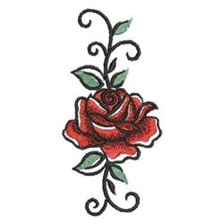 beginner-friendly rose machine embroidery pattern - Rose Edge for reusable tote bags