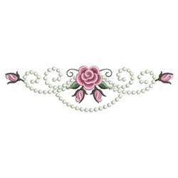 Roses Borders - 4x4 border beginner-friendly embroidery design for festive table runners