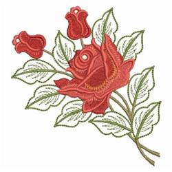 rose detailed machine digital embroidery - Roses perfect for cute baby onesies